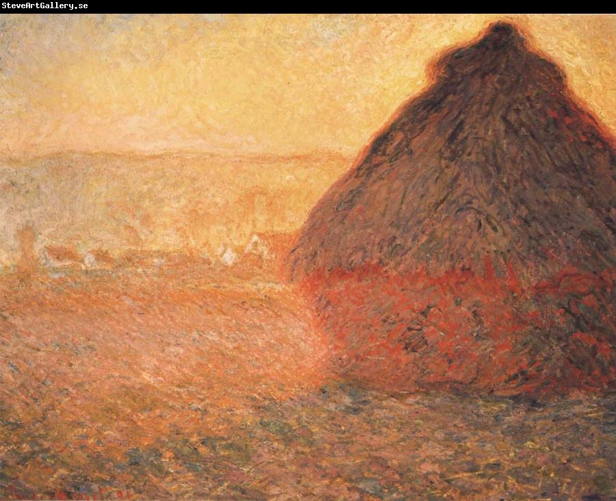 Claude Monet Meule,Soleil coucbant